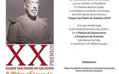 María José Sánchez recibe el XX premio Duque San Pedro de Galatino 2018